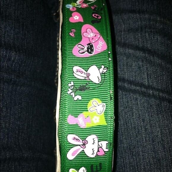Grosgrain Ribbon 7/8” 5 yards 5/$20 kawaii bunnies - Picture 3 of 4